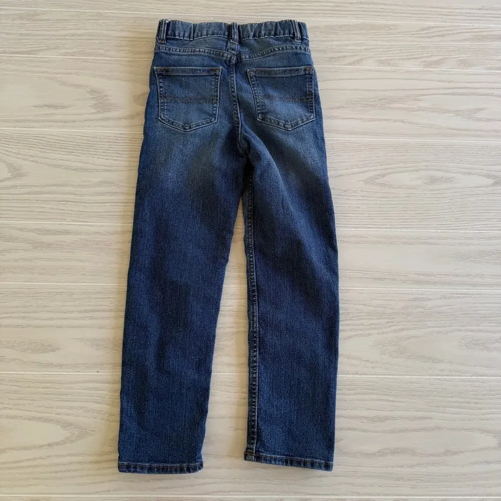 OshKosh B’gosh Boys Classic Straight Jeans Size 7R/7A Blue Denim